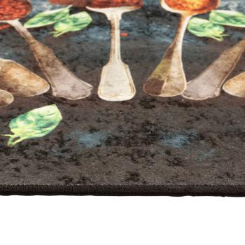 Küchenteppich Mehrfarbig 60x180 cm Waschbar