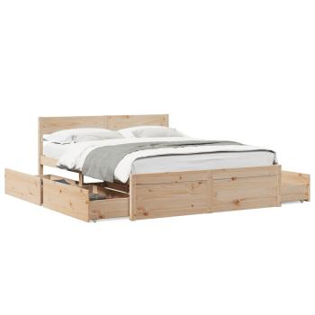 Massivholzbett ohne Matratze 140x200 cm Kiefernholz
