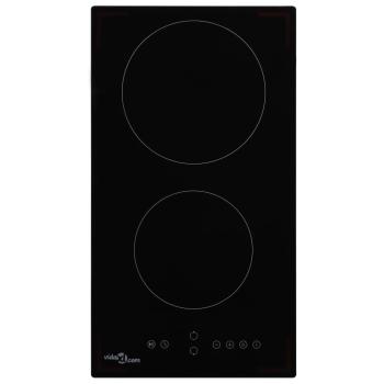 ARDEBO.de - Glaskeramik-Kochfeld mit 2 Platten Touch Control 3000 W