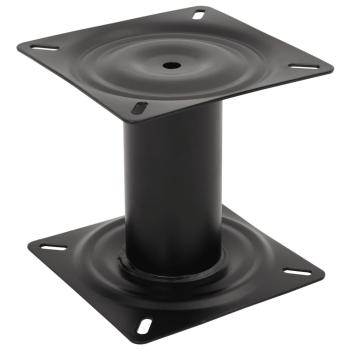 ARDEBO.de - Stuhlfuß für Bootssitz Schwarz 18 cm Stahl