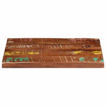 Tischplatte 60x50x2,5 cm Rechteckig Altholz Massiv