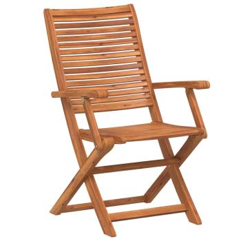 Klappstühle, 4 Stück, 57 x 66 x 95 cm, Massivholz Akazie