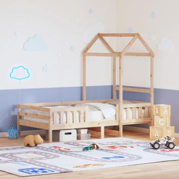 ARDEBO.de - Massivholzbett mit Dach 75x190 cm Kiefer