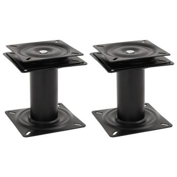 ARDEBO.de - Bootssitz-Podeste 2 Stk. 360° Drehbar Stahl