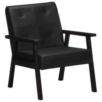 ARDEBO.de - Sessel Schwarz Echtleder