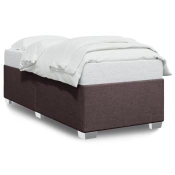 Bettgestell ohne Matratze Dunkelbraun 80x200 cm Stoff