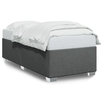 Bettgestell ohne Matratze Dunkelgrau 80x200 cm Stoff