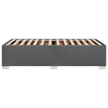 Bettgestell ohne Matratze Dunkelgrau 100x200 cm Stoff