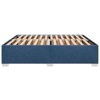 Bettgestell ohne Matratze Blau 180x200 cm Stoff