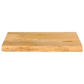 Tischplatte mit Baumkante 60x40x3,8 cm Massivholz Mango
