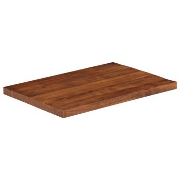 Tischplatte 80x70x2,5 cm Rechteckig Altholz Massiv