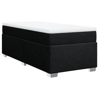 Boxspringbett mit Matratze Schwarz 90x190 cm Stoff