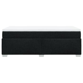 Boxspringbett mit Matratze Schwarz 90x190 cm Stoff