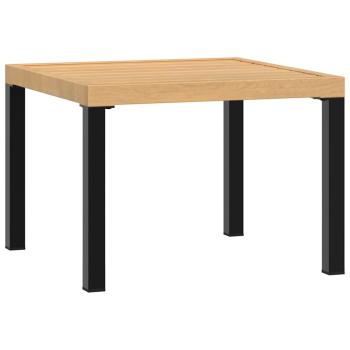 Garten-Couchtisch 55x55x39,5 cm Pulverbeschichteter Stahl