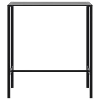 5-tlg. Gartenbar-Set Schwarz Pulverbeschichteter Stahl