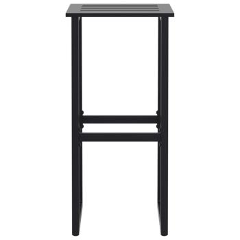 5-tlg. Gartenbar-Set Schwarz Pulverbeschichteter Stahl