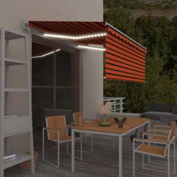 ARDEBO.de - Markise Automatisch mit Rollo LED Windsensor 3,5x2,5 m