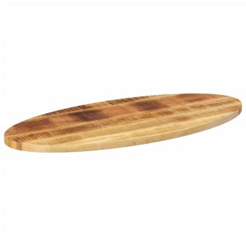 Tischplatte 100x40x2,5 cm Oval Massivholz Mango