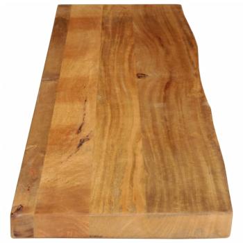 Tischplatte mit Baumkante 140x20x2,5 cm Massivholz Mango