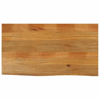 ARDEBO.de - Tischplatte mit Baumkante 120x60x2,5 cm Massivholz Mango
