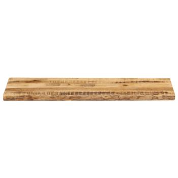 Tischplatte mit Baumkante 110x40x2,5 cm Raues Mango Massivholz