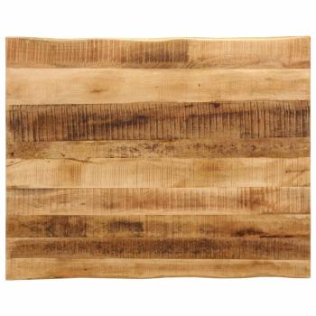 ARDEBO.de - Tischplatte mit Baumkante 110x80x2,5 cm Raues Mango Massivholz