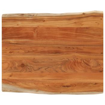 ARDEBO.de - Tischplatte 100x80x2,5cm Rechteckig Massivholz Akazie Baumkante