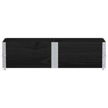 Pflanzkasten Schwarz 150x50 cm Massivholz Kiefer