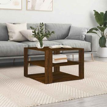ARDEBO.de - Couchtisch Braun Eichen-Optik 58x58x40 cm Holzwerkstoff