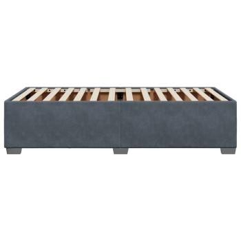 Bettgestell ohne Matratze Dunkelgrau 80x200 cm Samt