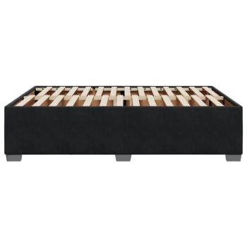 Bettgestell ohne Matratze Schwarz 140x190 cm Samt