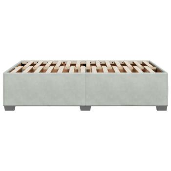 Bettgestell ohne Matratze Hellgrau 120x200 cm Samt