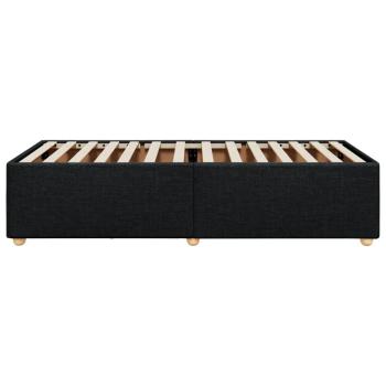 Bettgestell ohne Matratze Schwarz 90x200 cm Stoff