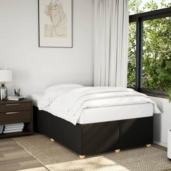 ARDEBO.de - Bettgestell ohne Matratze Schwarz 120x190 cm Stoff
