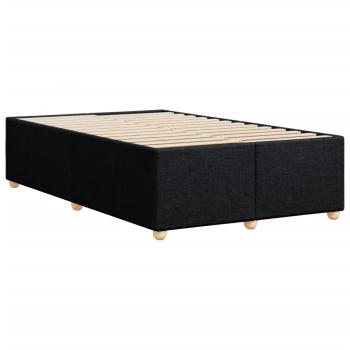 Bettgestell ohne Matratze Schwarz 120x190 cm Stoff