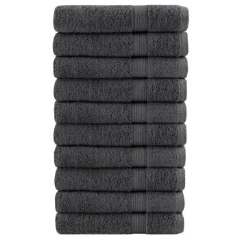 ARDEBO.de - Premium Saunatücher SOLUND 10 Stk. Anthrazit 80x200 cm 600 g/m²