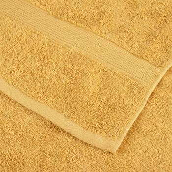 Premium Handtücher SOLUND 10 Stk. Gold 50x100 cm 600 g/m²