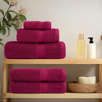 Premium Handtücher SOLUND 4 Stk. Bordeaux 100x200 cm 600 g/m²
