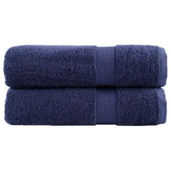ARDEBO.de - Premium Handtücher SOLUND 2 Stk. Marineblau 50x100 cm 600 g/m²