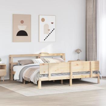 ARDEBO.de - Bettgestell mit Kopfteil ohne Matratze 200x200 cm
