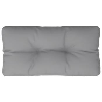 Palettenkissen Grau 80x40x12 cm Stoff