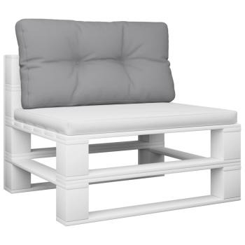 Palettenkissen Grau 80x40x12 cm Stoff