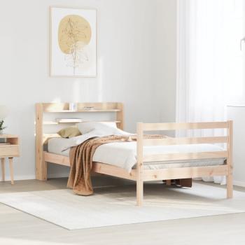 ARDEBO.de - Bettgestell mit Kopfteil ohne Matratze 100x200 cm