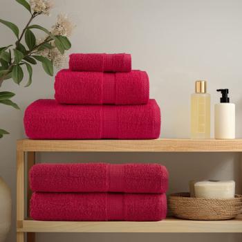 Premium Badetücher SOLUND 10 Stk. Rot 100x150 cm 600 g/m²