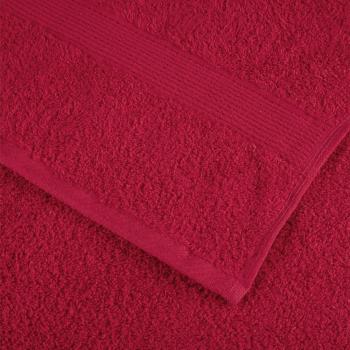 Premium Badetücher SOLUND 10 Stk. Rot 100x150 cm 600 g/m²