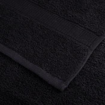 Premium-Saunatücher SOLUND 4 Stk. Schwarz 80x200 cm 600 g/m²