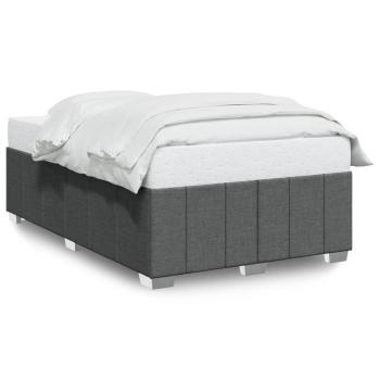 Bettgestell ohne Matratze Dunkelgrau 120x200 cm Stoff