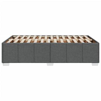 Bettgestell ohne Matratze Dunkelgrau 120x200 cm Stoff