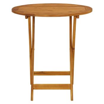3-tlg. Bistro-Set Schwarz Poly Rattan und Massivholz