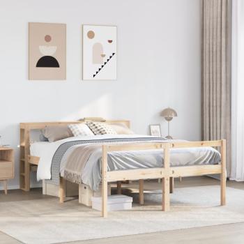 ARDEBO.de - Seniorenbett mit Kopfteil ohne Matratze 140x190 cm